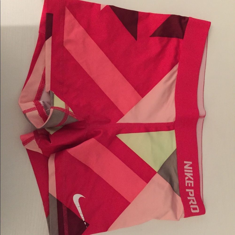 Nike pro shorts. Multi color. Size small